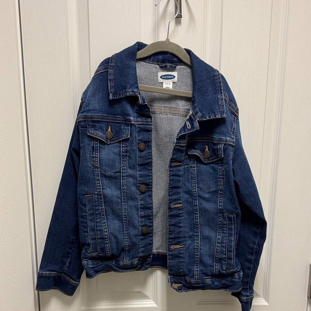 Old Navy Dark Blue Denim Jacket - Picture 2 of 4